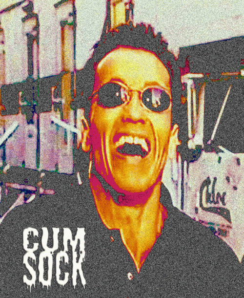 Cum Sock : Schwarzenegger Chortled